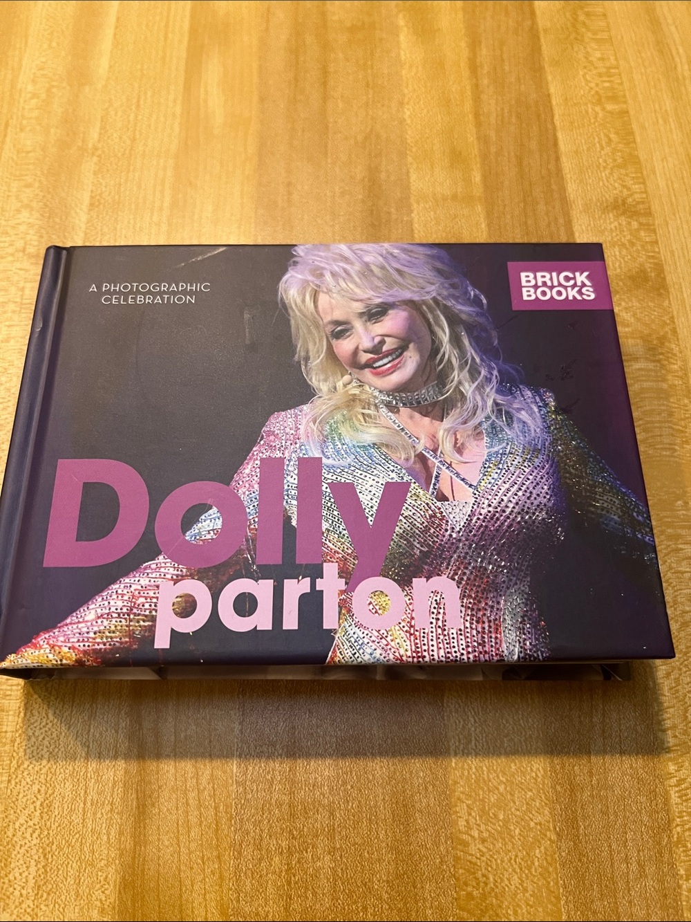 #3266**Dolly Parton Photographic Celebration Hardcover Book - Pink Cover